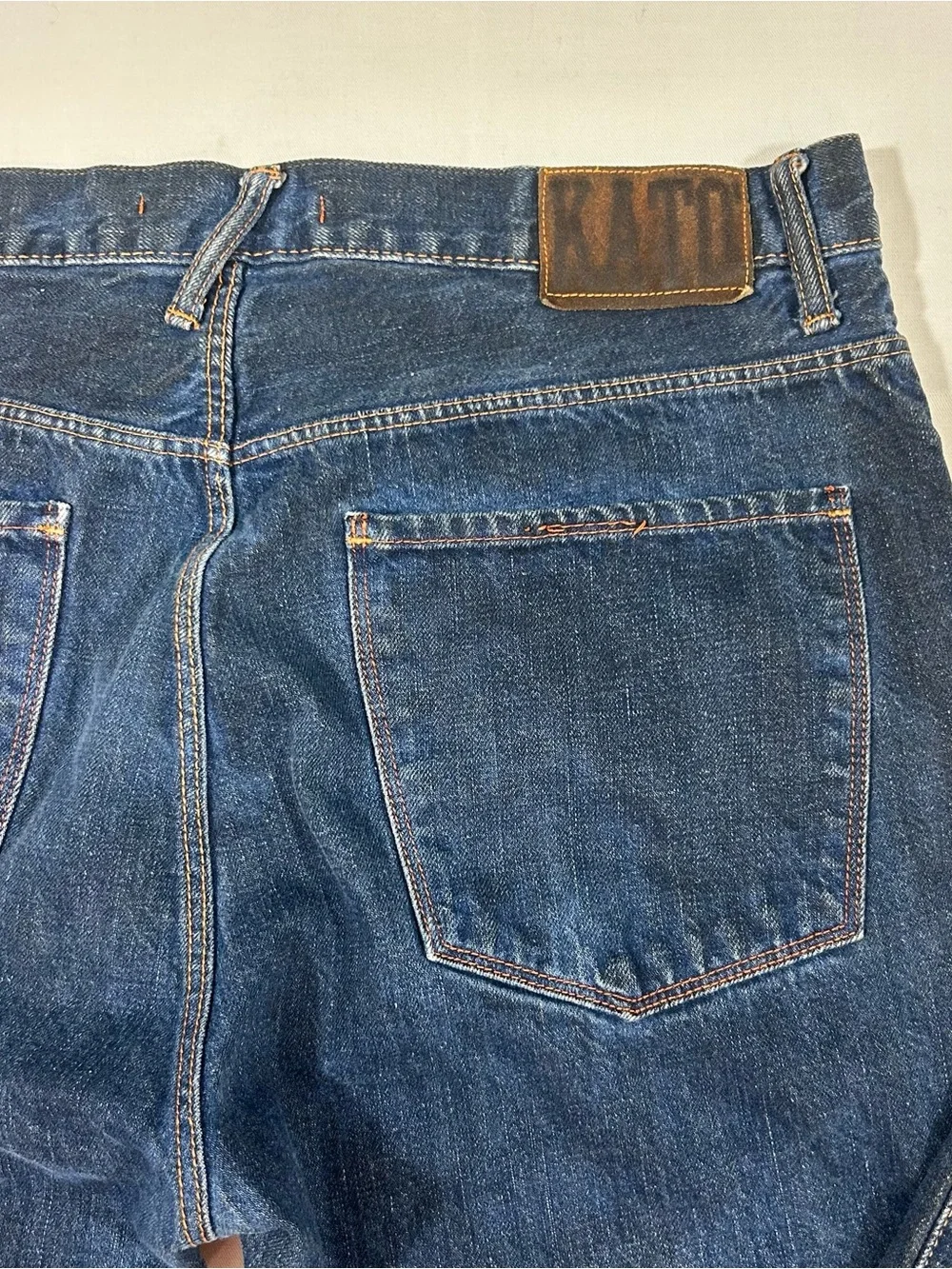 Vintage Hiroshi Kato Men’s Sz 33x31 Slouch Fit Straight Leg Tarnish Blue Y2K USA